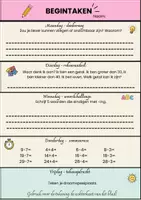 Voorbeeld - 200 begintaken (dagstarters) groep 4 - Pagina 1