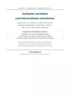Vorschau - Arbeitsblätter - Sachtexte verstehen & Informationen entnehmen, markieren, Kernaussagen Trainingsheft mit Lösungen Klasse 6 - Seite 1
