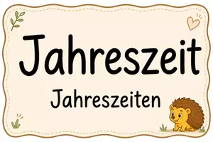 Vorschau - Poster - Morgenroutine-Poster: Datum, Wochentag, Monat, Jahreszeit & Wetter - Deckblatt