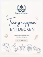 Vorschau - Arbeitsblätter - Tiergruppen entdecken | Sachunterricht | 3./4. Klasse💙 - Deckblatt