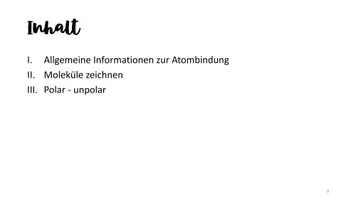 Vorschau - Präsentationen/Tafelbilder - Die Atombindung - Seite 1