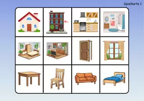 Vorschau - Arbeitsblätter - Materialpaket - Nichtleser - zu Hause / wohnen / Möbel & Räume - DaZ/DaF / Deutsch / Sachunterricht - Seite 2