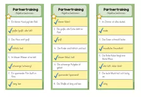 Vorschau - Aufgabenkarten - Partnertraining: Adjektive bestimmen (Kl. 2/3) - Seite 3
