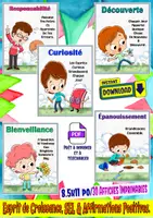 Aperçu - Affichage - 30 Affiches Imprimables | Esprit de Croissance, SEL & Affirmations Positives. - Page de couverture