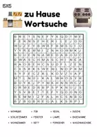 Vorschau - Spiele - Wortsuchspiel/Wortsuche/Suchsel zu Hause / wohnen / Möbel & Räume (Grundschule) - 4 Varianten - Seite 1