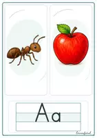 Vorschau - Arbeitsblätter - Graphemposter Basisgrapheme Groß- & Kleinschreibung - Seite 1