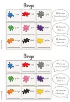 Vorschau - Arbeitsblätter - Colours Bingo – Walk and Talk | Englisch Grundschule | Farben - Seite 1