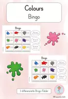 Vorschau - Arbeitsblätter - Colours Bingo – Walk and Talk | Englisch Grundschule | Farben - Deckblatt