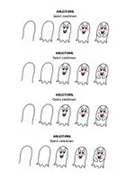 Vorschau - Mal- und Bastelvorlagen - Kunstprojekt: Geist an Halloween - Seite 3