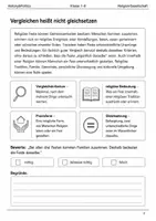Vorschau - Arbeitsblätter - Religiöse Feste vergleichen Arbeitsblatt Klasse 7–8 - Seite 1