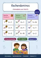 Vorschau - Spiele - Materialpaket - Rechendomino Komplettpaket – Einmaleins & Einsdurcheins 1–10 (Klasse 2–3) - Seite 2