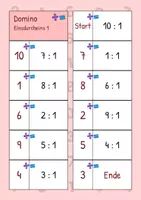 Vorschau - Spiele - Einsdurcheins Rechendomino – Kettenspiel Reihen 1 bis 10 + Mix & Quadrataufgaben (Klasse 2–3) - Seite 3