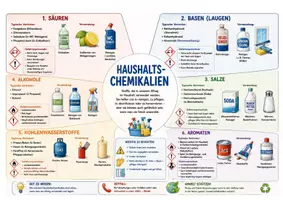 Vorschau - Arbeitsblätter - Haushaltschemie - Stoffe und Stoffgruppen in Reinigern - Deckblatt