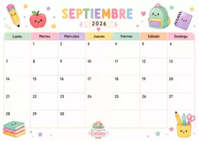 Vista previa - Decoración del aula - Calendarios decorativos 2026-2027 para el aula - página 1