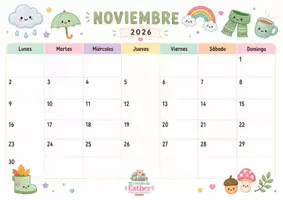 Vista previa - Decoración del aula - Calendarios decorativos 2026-2027 para el aula - página 3