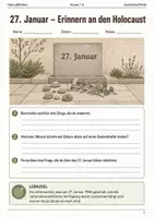 Vorschau - Arbeitsblätter - Gedenk- und Aktionstage Bundle Klasse 7–8 - Seite 1