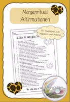 Vorschau - Arbeitsblätter - Affirmationen Morgenritual - Audiodatei mit Arbeitsblatt - Deckblatt