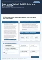 Vorschau - Unterrichtsreihen - Theodor Fontane: Frau Jenny Treibel – Gesellschaft, Geld, soziale Rollen & Ironie | Unterrichtsreihe Sek II - Seite 1