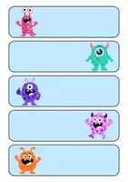 Vorschau - Anderer Materialtyp - Monster-Namenskärtchen für die Klasse - Seite 2