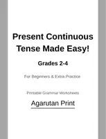 Vorschau - Arbeitsblätter - Present Continuous / Progressive Tense (Klassen 2–4 / ESL) – Arbeitsblätter & Web-Quiz - Seite 1