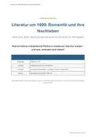 Vorschau - Unterrichtsreihen - Romantik um 1800 – Novalis, Eichendorff & E. T. A. Hoffmann: Motive, Texte & Nachleben | Sek II - Seite 2