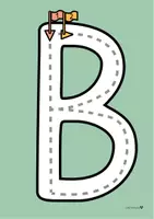 Vorschau - Arbeitsblätter - Buchstaben nachspuren Grundschrift – Buchstabenstraße mit Auto - Seite 3