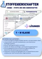 Vorschau - Stundenentwürfe - Stoffeigenschaften – Grundlagen, Übungen & Anwendungen - Deckblatt