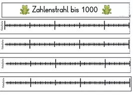 Vorschau - Arbeitsblätter - 999 Froschgeschwister ziehen um - Zahlenstrahl ZR 1000 (Kl. 3) - Seite 3