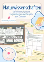 Vorschau - Arbeitsblätter - Die Naturwissenschaften - Biologie, Chemie oder Physik? - Deckblatt