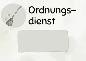 Vorschau - Anderer Materialtyp - Klassendienste zum Aufhängen - Seite 1