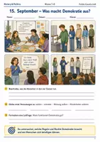 Vorschau - Arbeitsblätter - Tag der Demokratie Arbeitsblatt Klasse 7–8 - Deckblatt