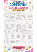 anteprima - Etichette / Segnalibri - Kit copertina classe seconda (tutte le discipline) - Pagina di copertina