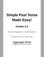 Vorschau - Arbeitsblätter - Simple Past Tense: Regular & Irregular Verbs (Klassen 2–4 / ESL) – Arbeitsblätter & Web-Quiz - Seite 1