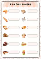 Vorschau - Arbeitsblätter - À la boulangerie - Materialpaket - Seite 1