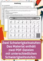 Vorschau - Arbeitsblätter - Wortsuchrätsel mit dem Fingeralphabet der Gebärdensprache – Zeit und Kalender - Seite 3