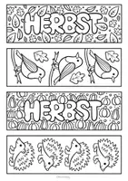 Vorschau - Arbeitsblätter - Herbst Lesezeichen Ausmalen & Basteln - Seite 2