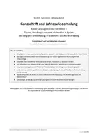 Vorschau - Arbeitsblätter - Ganzschrift & Jahreswiederholung Jugendroman, Lesetagebuch, Grammatik & Rechtschreibung Übungsheft mit Lösungen Klasse 6 - Seite 1
