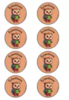 Vorschau - Bildkarten - Buttons Eulenklasse 🦉| 7 Motive in 6 Farben für einen starken Klassenstart - Seite 3