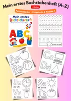 Aperçu - Apprentissages en autonomie - Mein erstes Buchstabenheft (A–Z) – Nachspuren & Schreiben lernen | Vorschule & Klasse 1 - Page de couverture