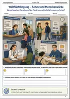 Vorschau - Arbeitsblätter - Weltflüchtlingstag Arbeitsblatt Klasse 7–8 - Deckblatt