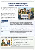 Vorschau - Arbeitsblätter - Weltflüchtlingstag Arbeitsblatt Klasse 7–8 - Seite 1