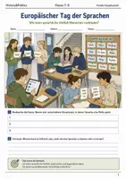 Vorschau - Arbeitsblätter - Europäischer Tag der Sprachen Arbeitsblatt Klasse 7–8 - Deckblatt
