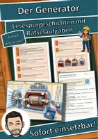Vorschau - Arbeitsblätter - Der Generator – Lesespurgeschichte mit Rätselaufgaben (Klasse 9) - Deckblatt