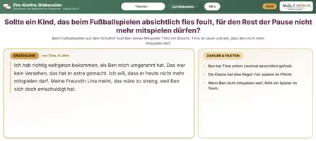 Vorschau - Arbeitsblätter - 💬 Pro-Contra-Diskussion – Smartboard-Tool mit 100 Themen, Arbeitsblättern & eigenen Themen | Klassenrat & Soziales Lernen | Klasse 3–6 - Seite 2