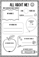 Vorschau - Arbeitsblätter - All about me! (Info sheet + bunting) - Seite 3
