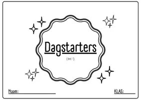 Voorbeeld - Dagstarters Tweede Leerjaar | L2 | Groep 4 - deel 1 - Voorblad
