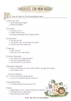 Vorschau - Arbeitsblätter - Checkliste Referat - Tiere - Seite 3