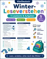 Vorschau - Arbeitsblätter - Winter Leseverstehen 5 Lesetexte - Deckblatt