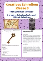 Vorschau - Stundenentwürfe - Kreatives Schreiben Klasse 3 | 🗝️ Der geheime Schlüssel - Deckblatt