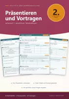Vorschau - Arbeitsblätter - Präsentieren Vortrag Deutsch Berufsschule Arbeitsblätter Lehrjahr 2 - Deckblatt